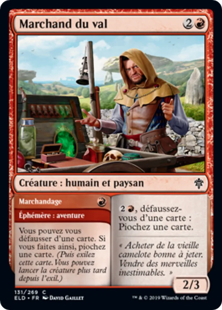 Marchand du val // Marchandage — Throne of Eldraine — Magic: The Gathering