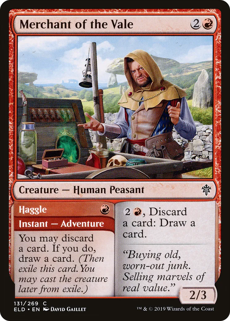 Marchand du val // Marchandage — Throne of Eldraine — Magic: The Gathering