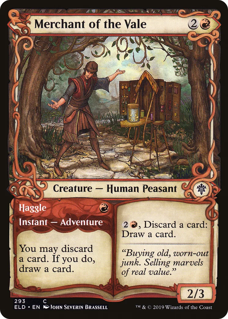 Marchand du val // Marchandage — Throne of Eldraine — Magic: The Gathering