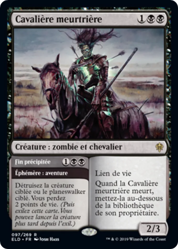 Cavalière meurtrière // Fin précipitée — Throne of Eldraine — Magic: The Gathering
