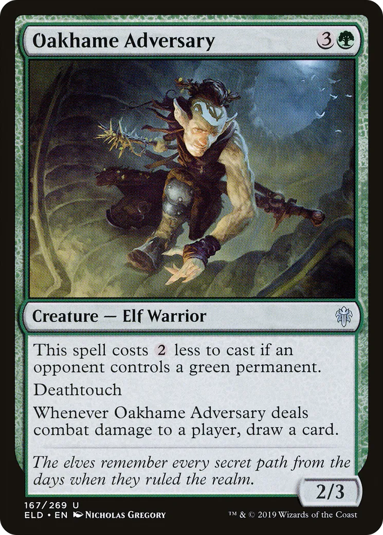 Oakhame Adversary — Throne of Eldraine — Magic: The Gathering