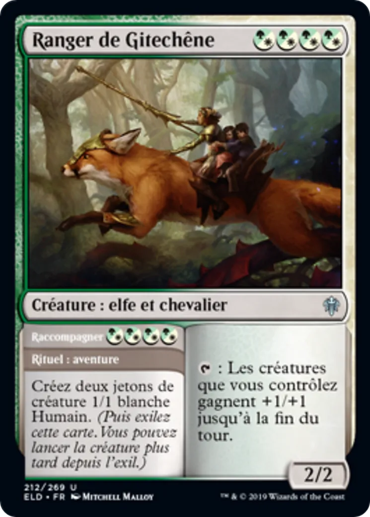 Ranger de Gitechêne // Raccompagner — Throne of Eldraine — Magic: The Gathering