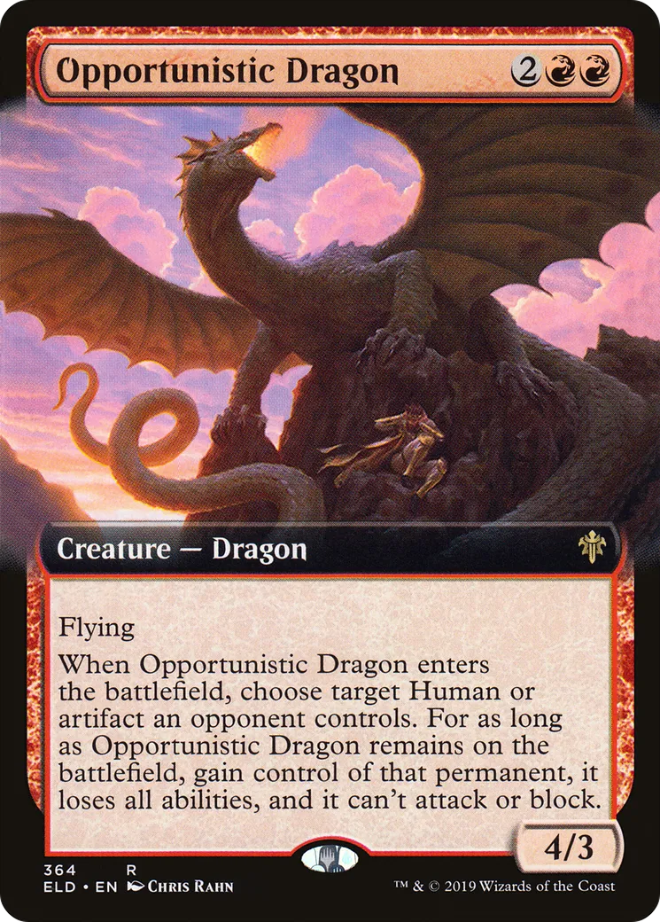 Opportunistic Dragon — Throne of Eldraine — Magic: The Gathering