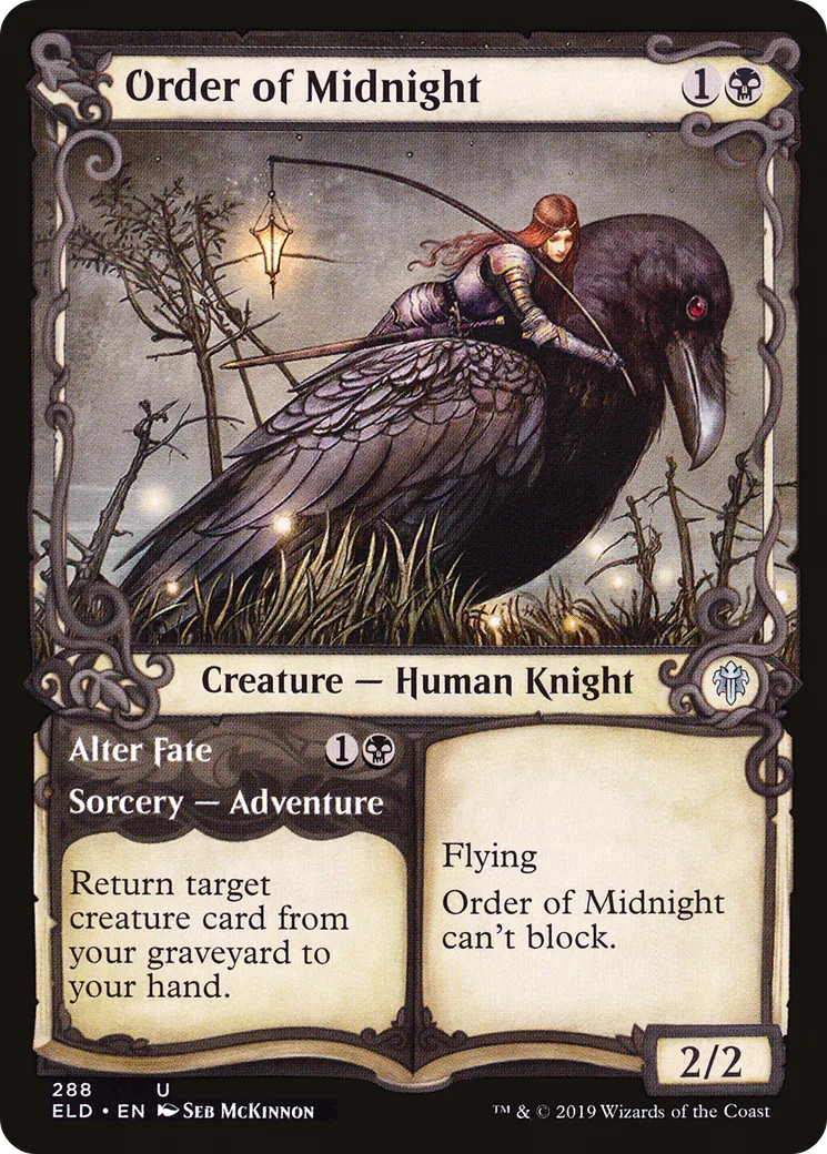 Order of Midnight // Alter Fate — Throne of Eldraine — Magic: The Gathering