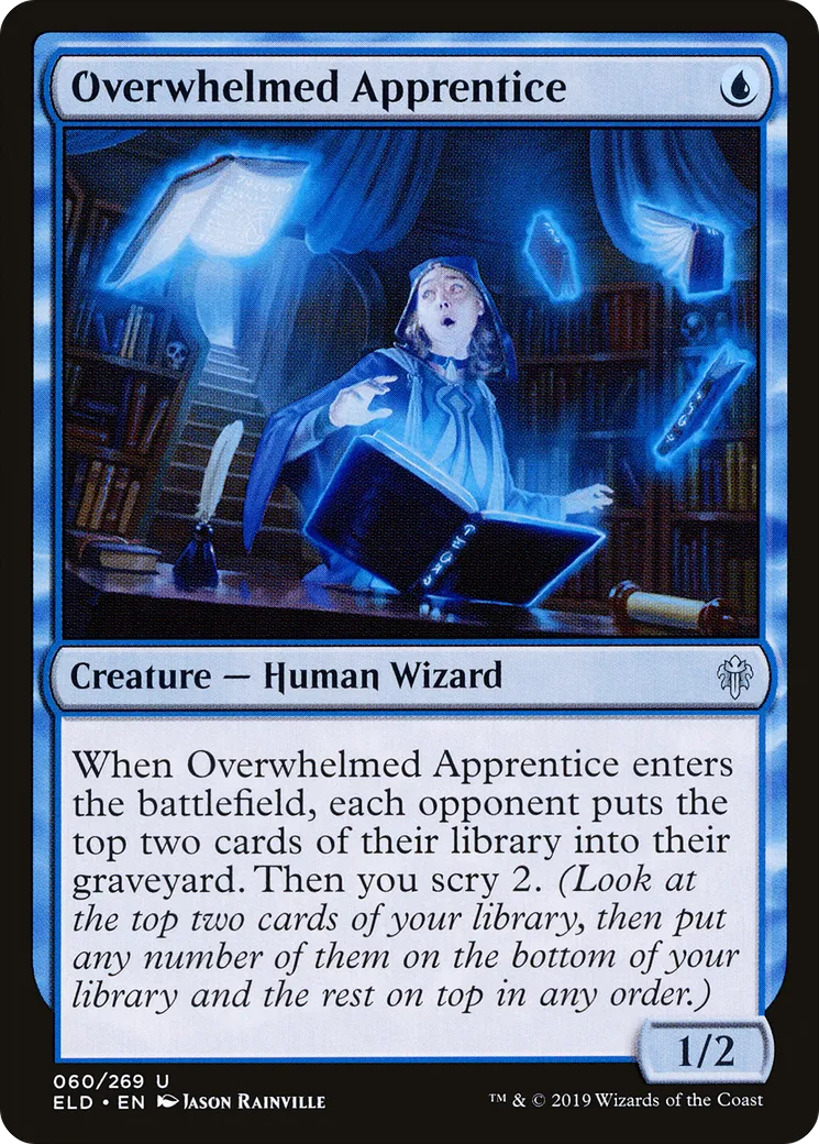 Overwhelmed Apprentice — Throne of Eldraine — Magic: The Gathering