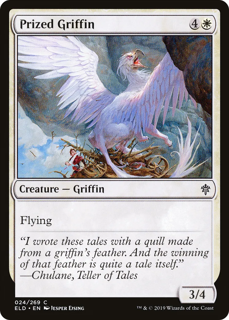 Prized Griffin — Throne of Eldraine — Magic: The Gathering