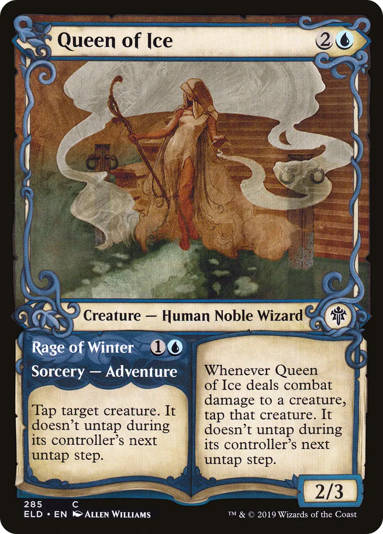 Reine des glaces // Fureur de l'hiver — Throne of Eldraine — Magic: The Gathering