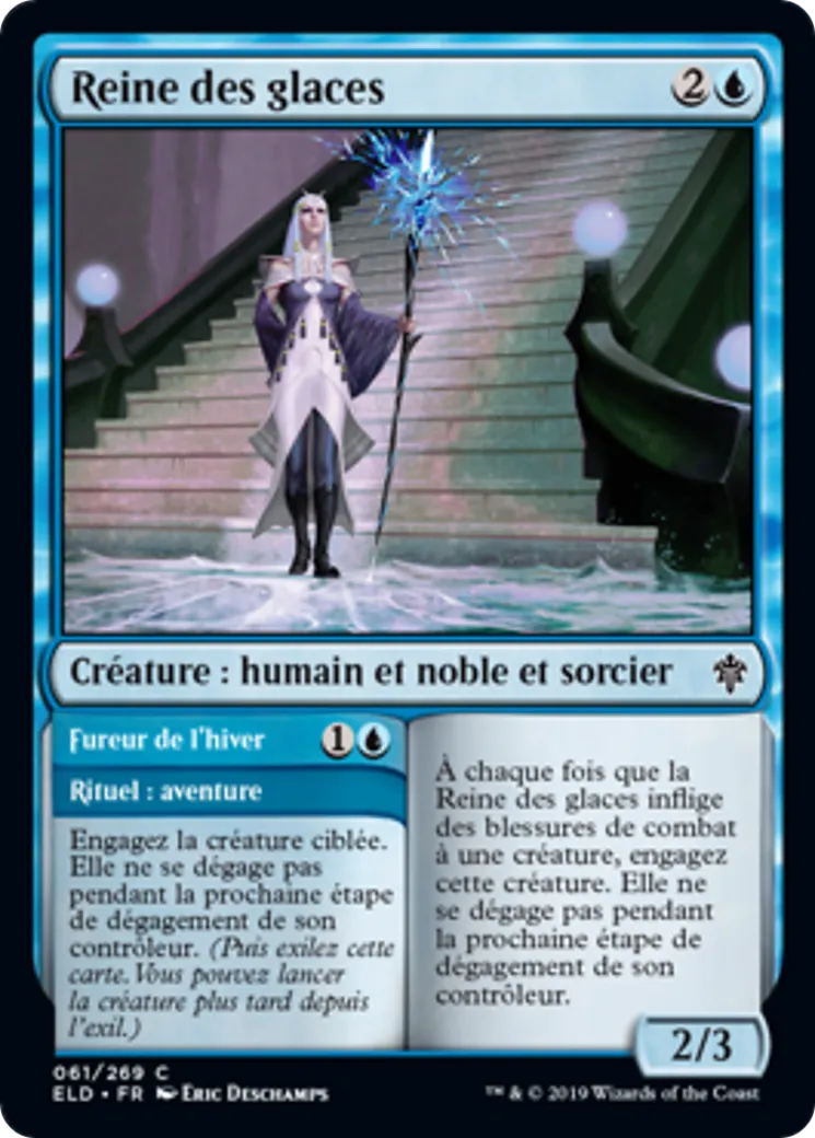Reine des glaces // Fureur de l'hiver — Throne of Eldraine — Magic: The Gathering