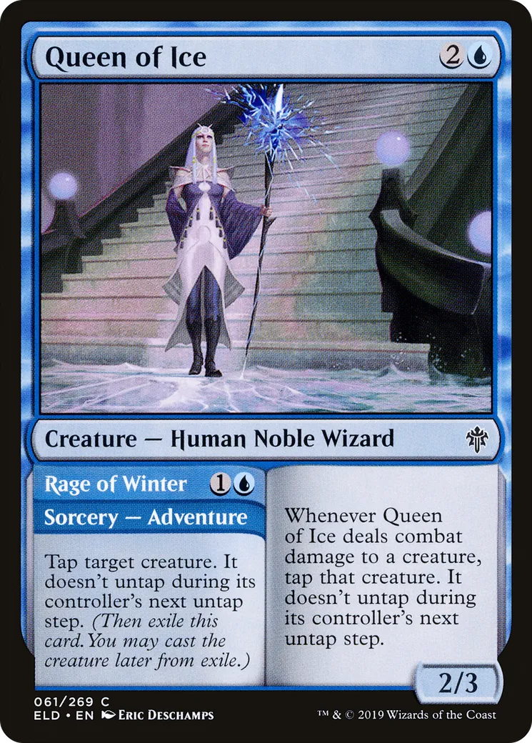 Reine des glaces // Fureur de l'hiver — Throne of Eldraine — Magic: The Gathering