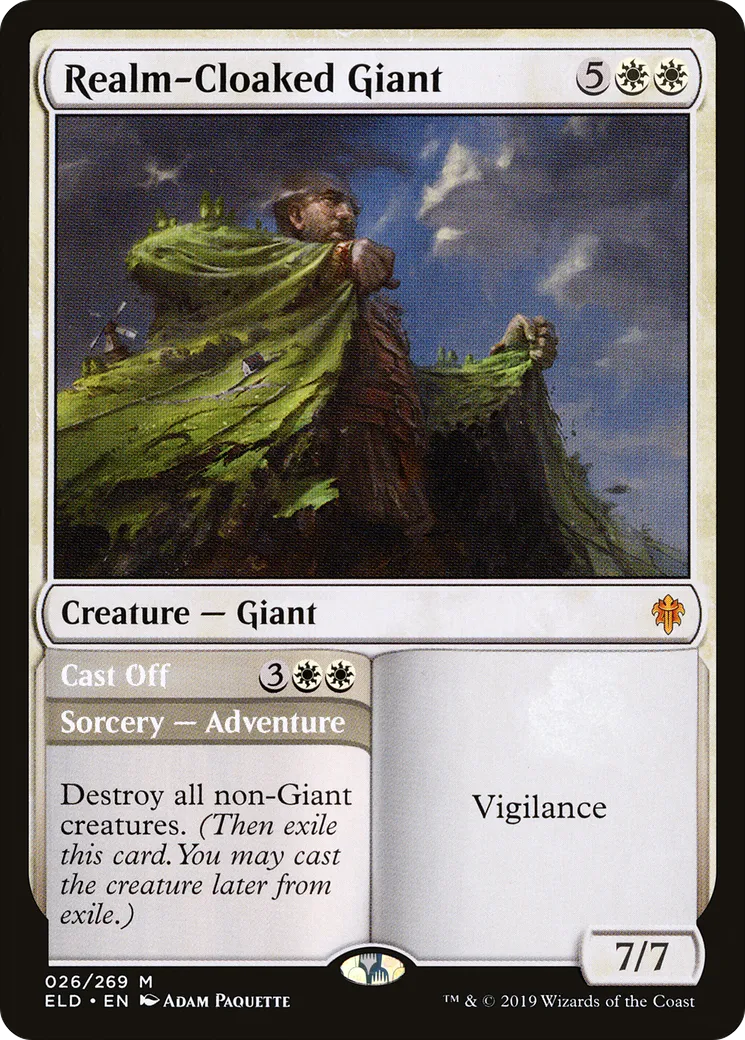 Realm-Cloaked Giant // Cast Off — Throne of Eldraine — Magic: The Gathering