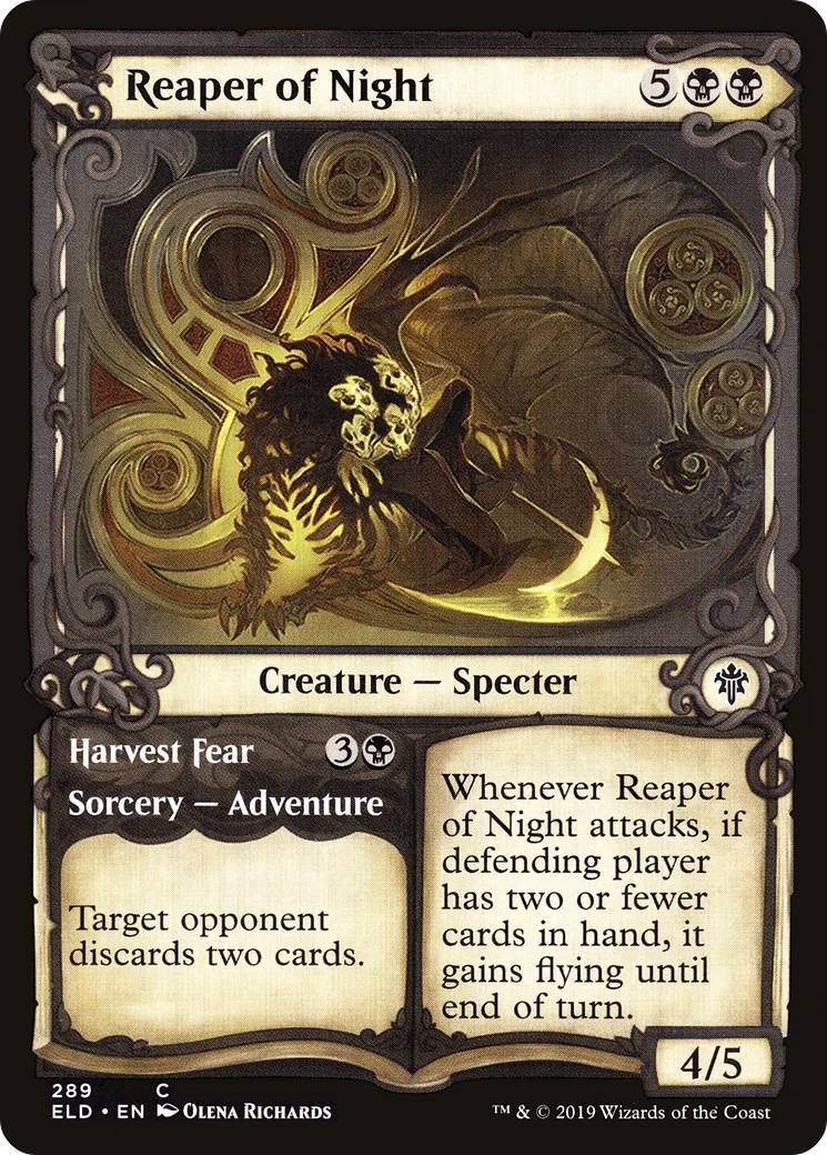 Reaper of Night // Harvest Fear — Throne of Eldraine — Magic: The Gathering
