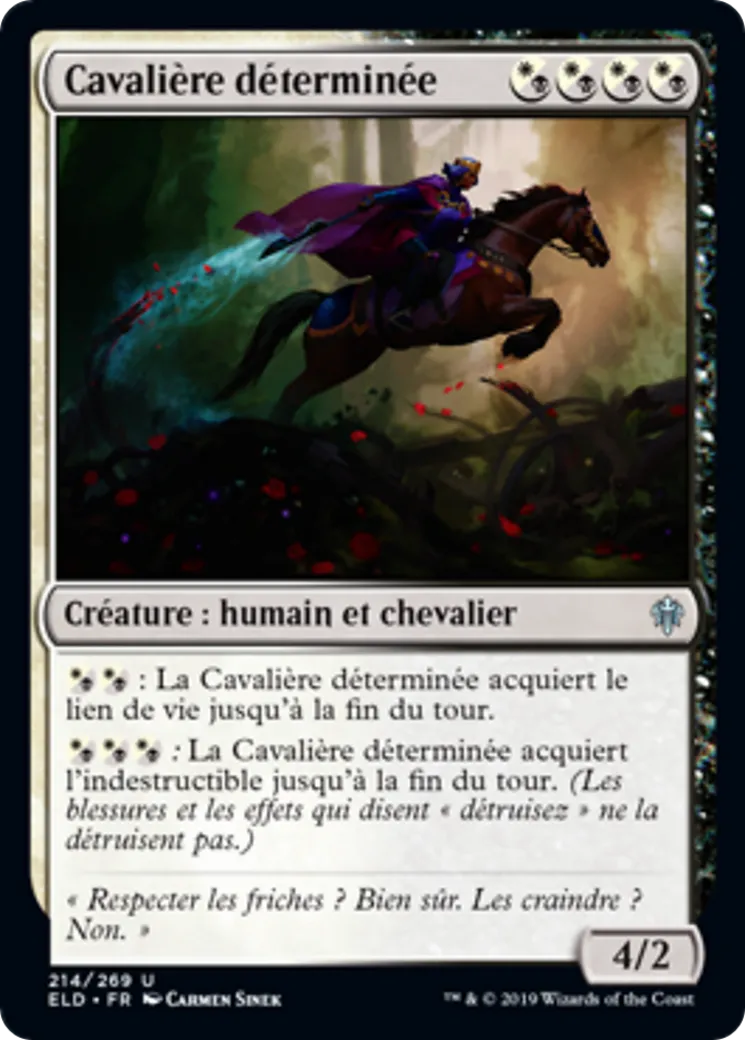 Cavalière déterminée — Throne of Eldraine — Magic: The Gathering