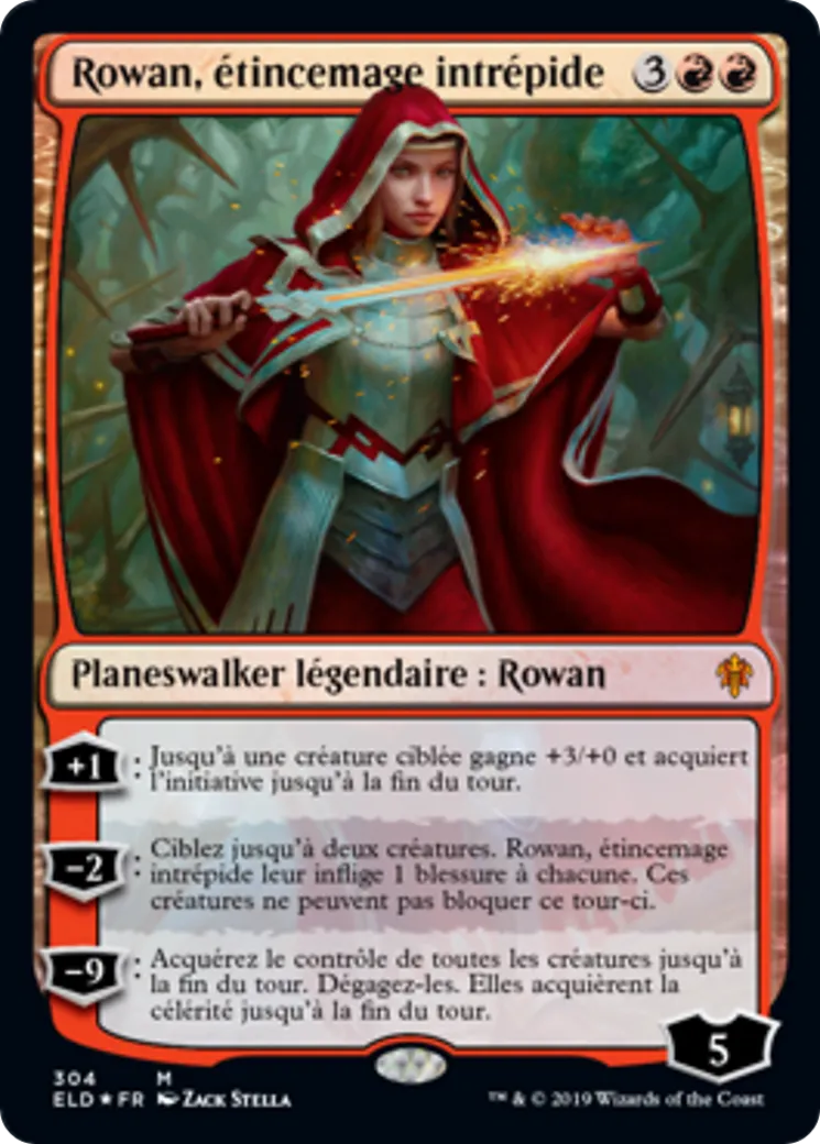 Rowan, étincemage intrépide — Throne of Eldraine — Magic: The Gathering