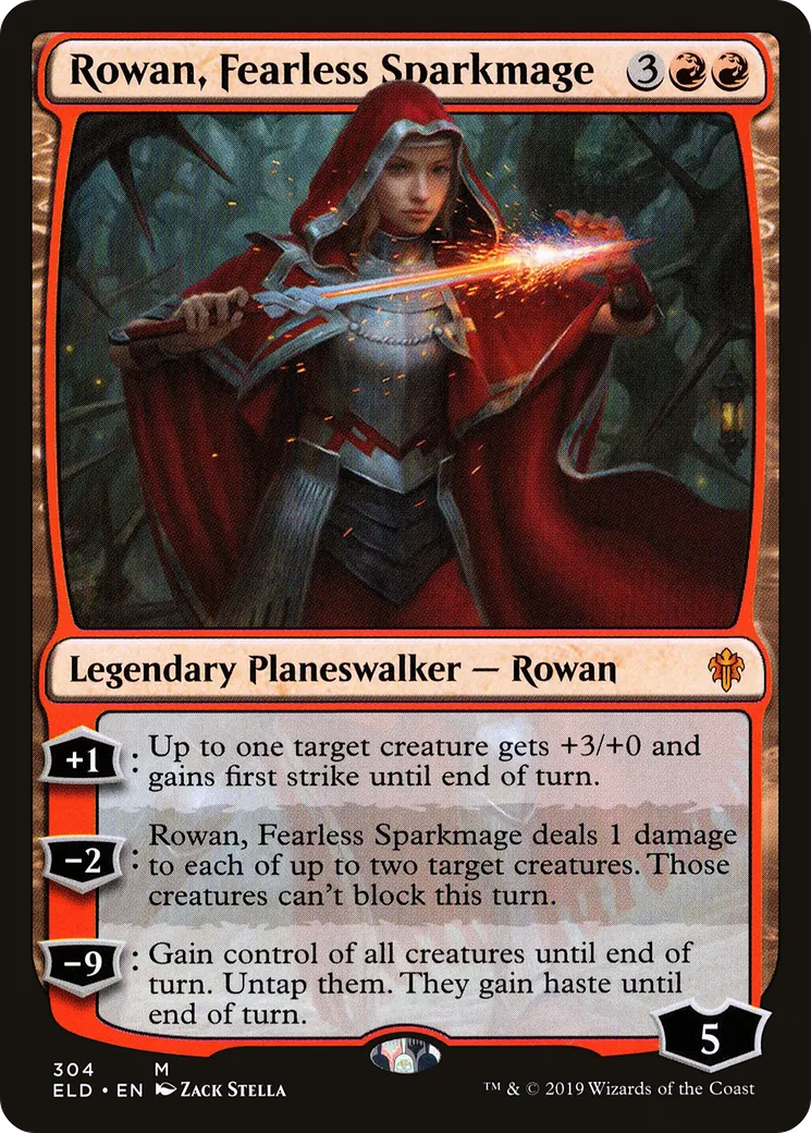 Rowan, Fearless Sparkmage — Throne of Eldraine — Magic: The Gathering