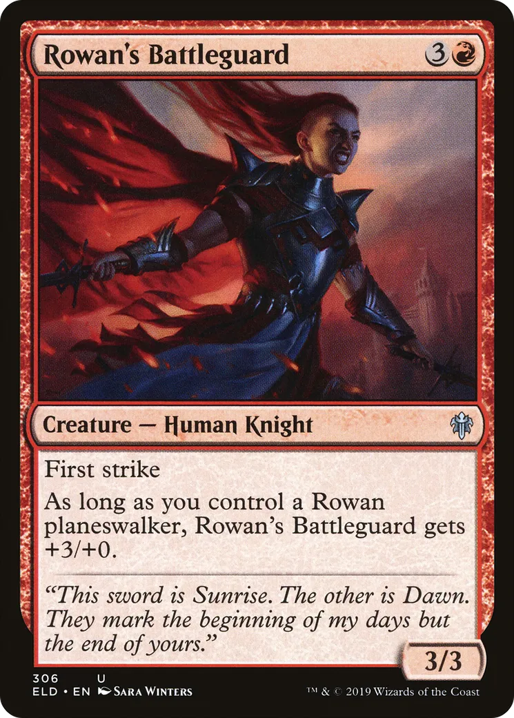 Rowan's Battleguard — Throne of Eldraine — Magic: The Gathering
