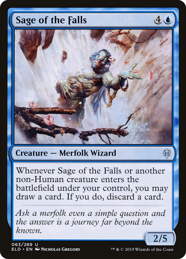 Sage des cascades — Throne of Eldraine — Magic: The Gathering