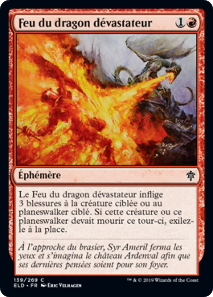 Feu du dragon dévastateur — Throne of Eldraine — Magic: The Gathering