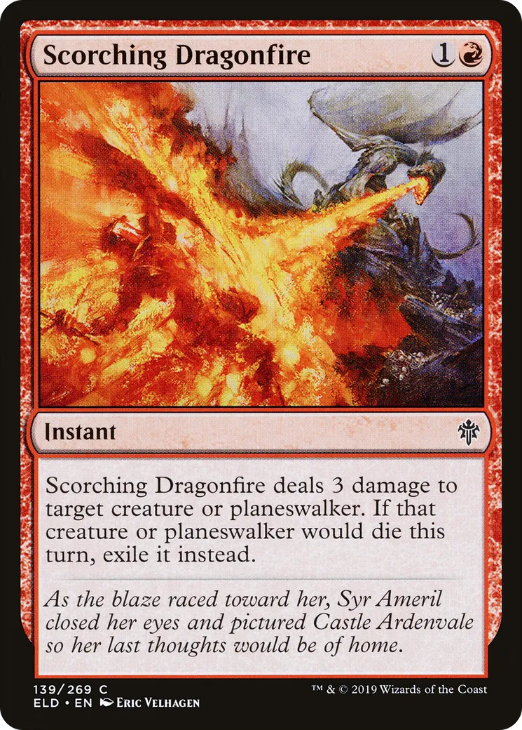 Feu du dragon dévastateur — Throne of Eldraine — Magic: The Gathering