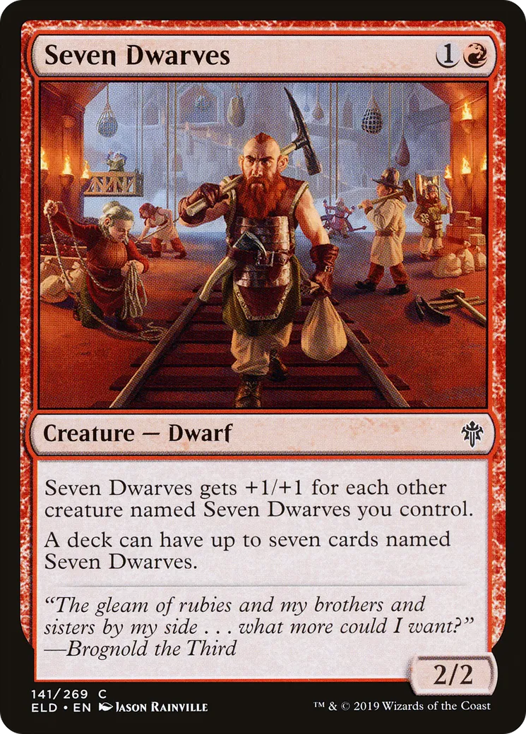 Seven Dwarves — Throne of Eldraine — Magic: The Gathering