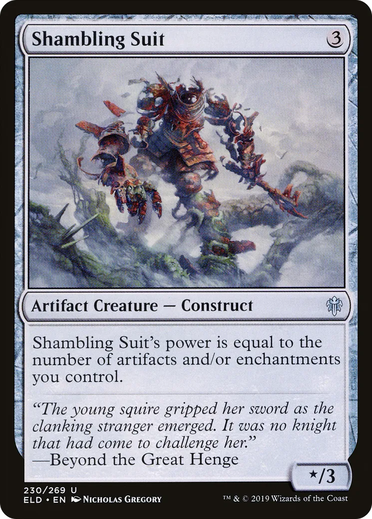 Shambling Suit — Throne of Eldraine — Magic: The Gathering