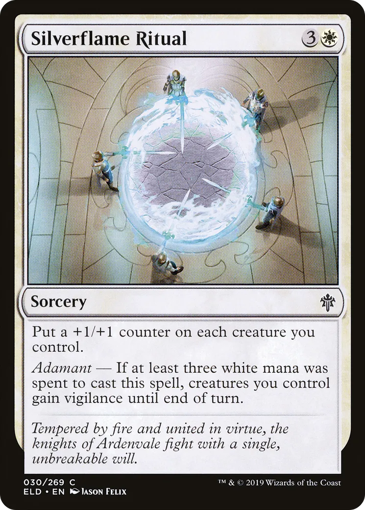 Rituel de la Flamme d'argent — Throne of Eldraine — Magic: The Gathering