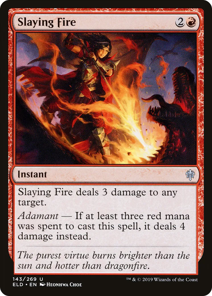 Slaying Fire — Throne of Eldraine — Magic: The Gathering