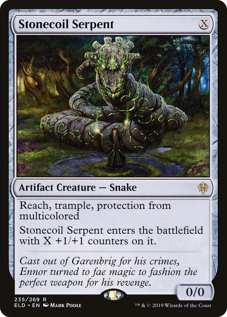 Stonecoil Serpent — Throne of Eldraine — Magic: The Gathering