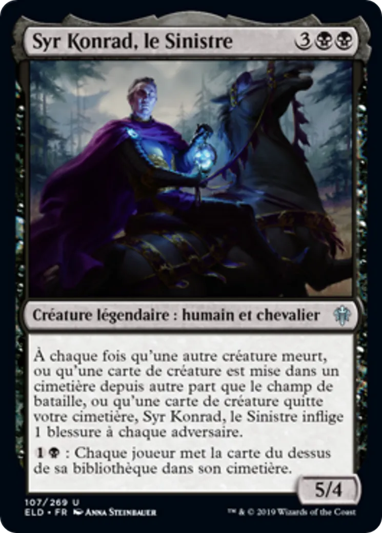 Syr Konrad, le Sinistre — Throne of Eldraine — Magic: The Gathering