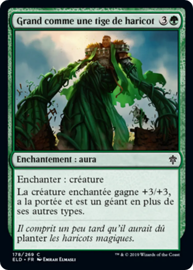 Grand comme une tige de haricot — Throne of Eldraine — Magic: The Gathering