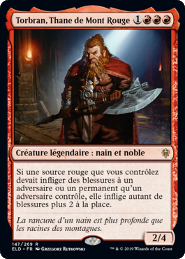 Torbran, Thane de Mont Rouge — Throne of Eldraine — Magic: The Gathering
