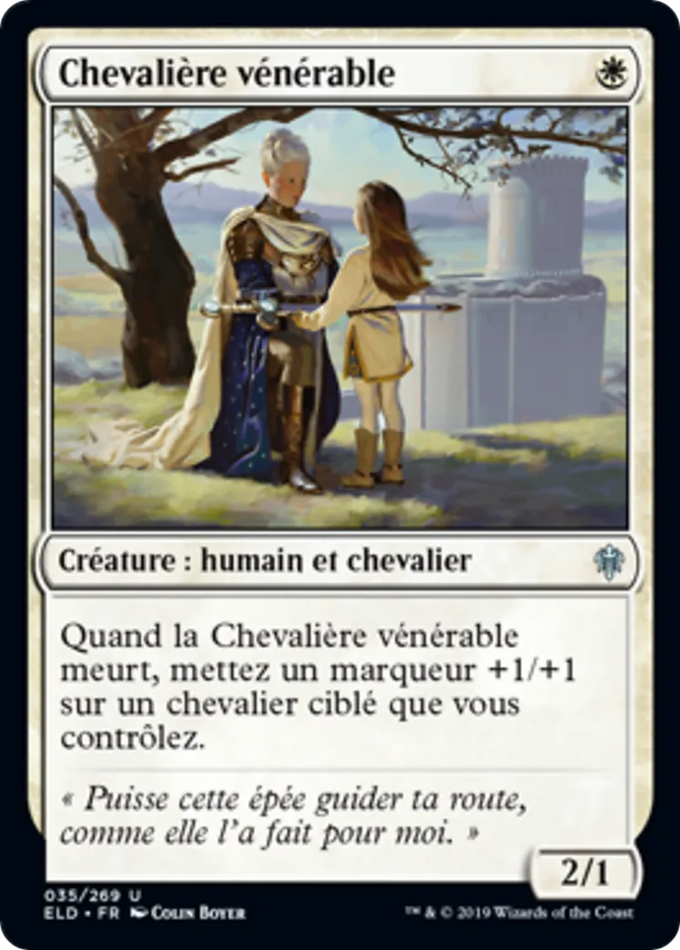 Chevalière vénérable — Throne of Eldraine — Magic: The Gathering