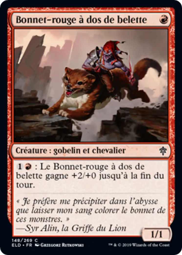 Bonnet-rouge à dos de belette — Throne of Eldraine — Magic: The Gathering