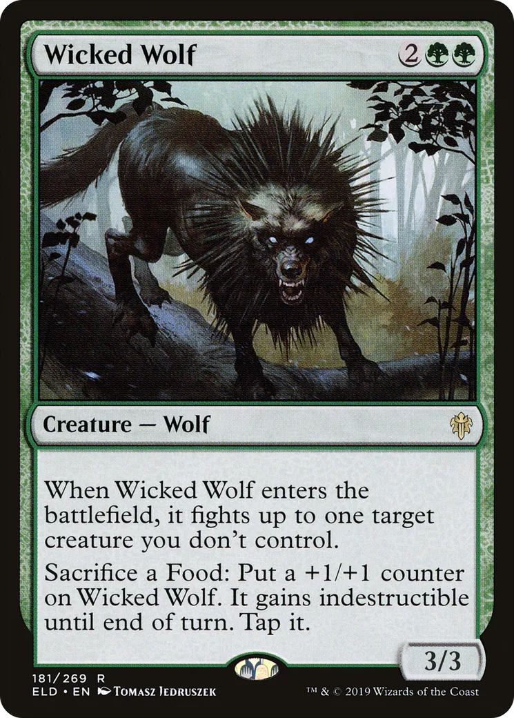 Wicked Wolf — Throne of Eldraine — Magic: The Gathering