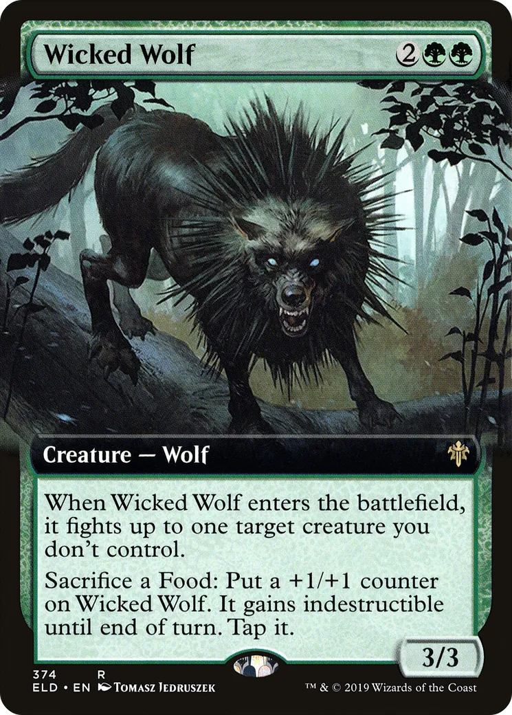 Wicked Wolf — Throne of Eldraine — Magic: The Gathering