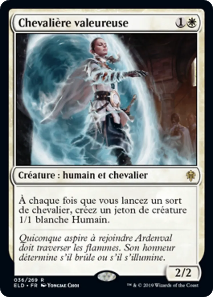 Chevalière valeureuse — Throne of Eldraine — Magic: The Gathering