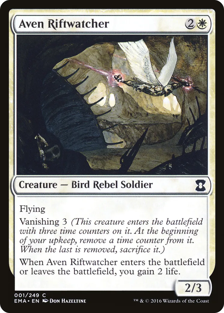 Aven Riftwatcher from Eternal Masters - Magic: The Gathering
