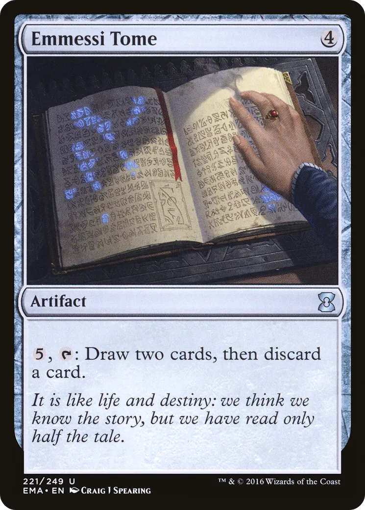Emmessi Tome — Eternal Masters — Magic: The Gathering
