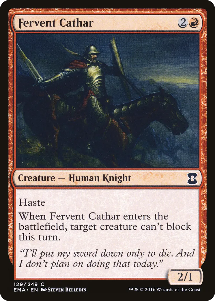 Cathare fervent — Eternal Masters — Magic: The Gathering