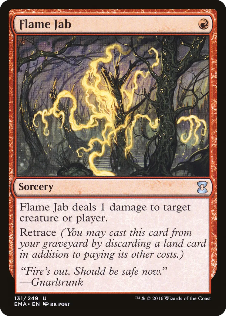 Flame Jab — Eternal Masters — Magic: The Gathering