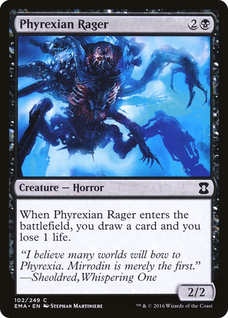 Phyrexian Rager — Eternal Masters — Magic: The Gathering