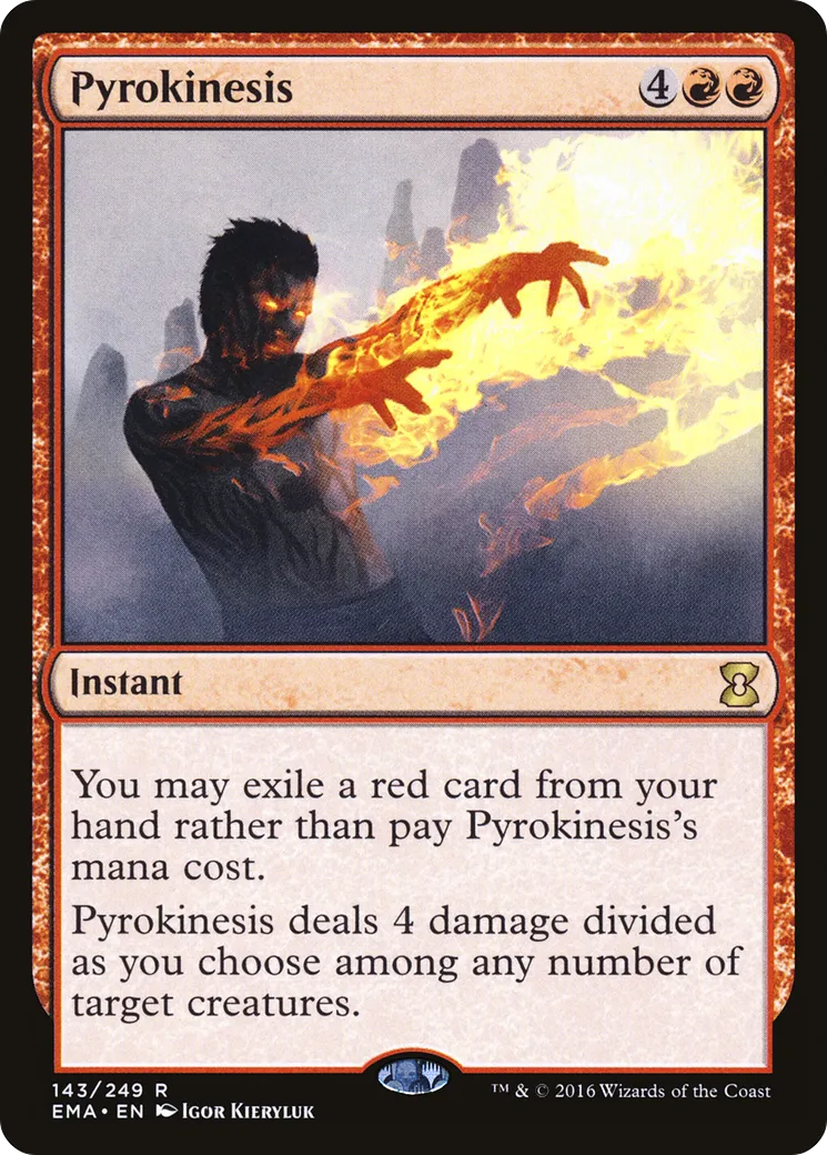 Pyrokinésie — Eternal Masters — Magic: The Gathering
