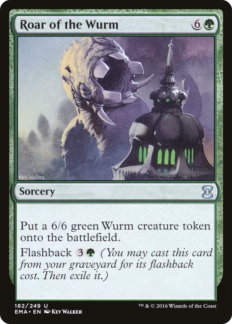 Roar of the Wurm — Eternal Masters — Magic: The Gathering