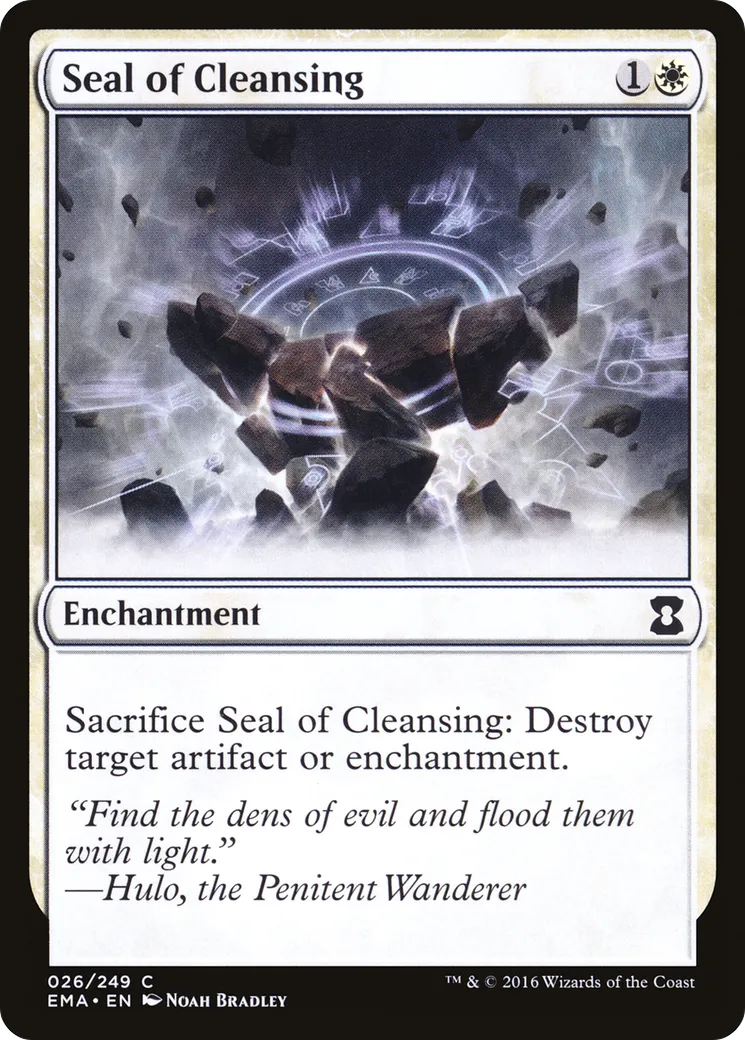 Seal of Cleansing — Eternal Masters — Magic: The Gathering