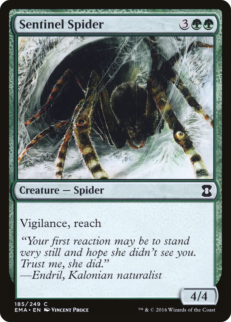 Sentinel Spider — Eternal Masters — Magic: The Gathering