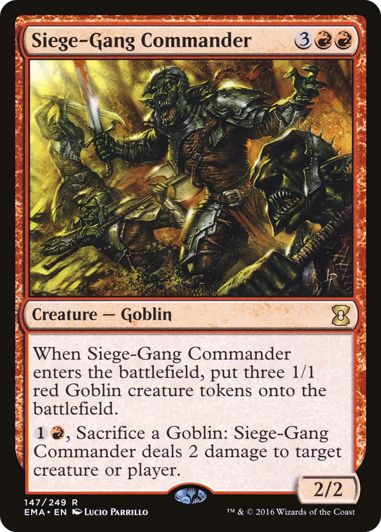 Commandant des assiégeants — Eternal Masters — Magic: The Gathering