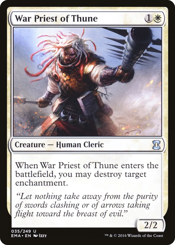 Prêtre de guerre de Thiune — Eternal Masters — Magic: The Gathering