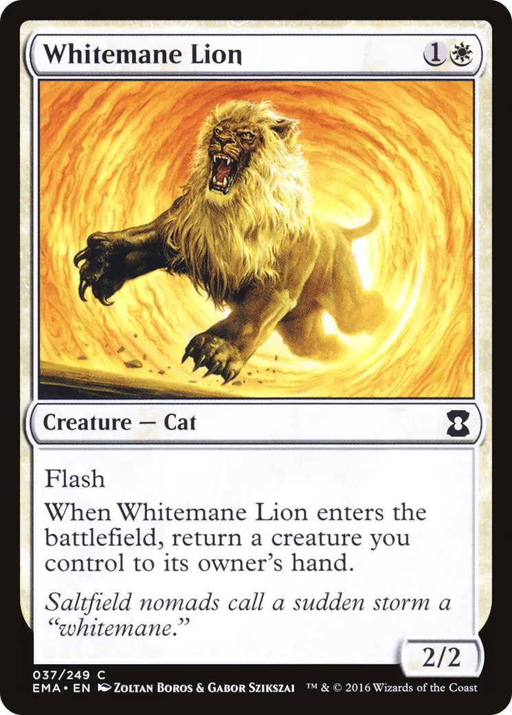 Whitemane Lion — Eternal Masters — Magic: The Gathering