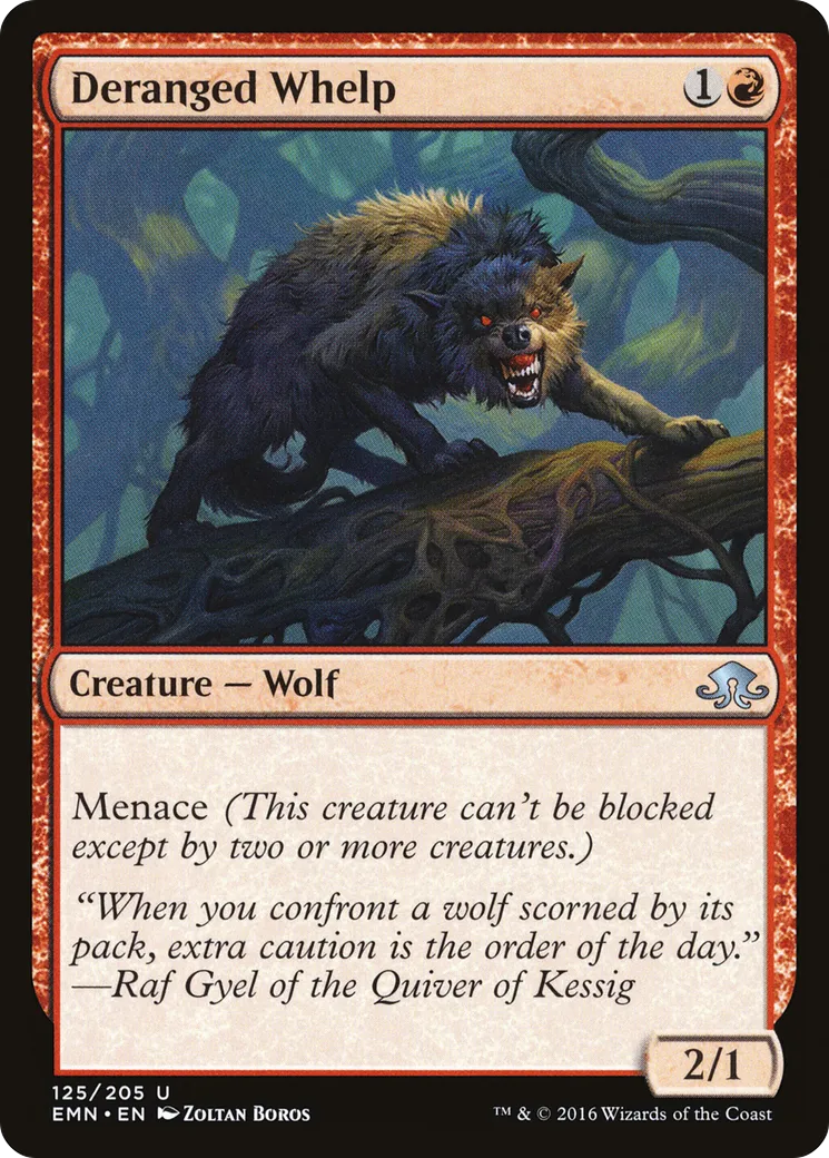 Louveteau dément — Eldritch Moon — Magic: The Gathering