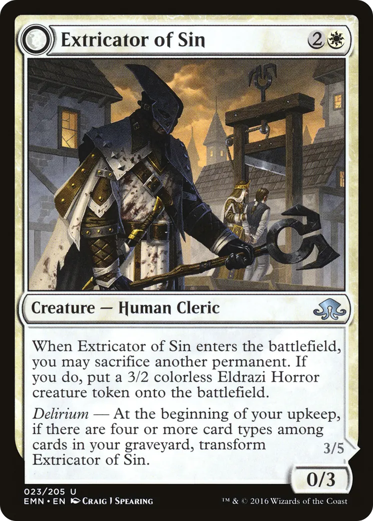 Extricator of Sin // Extricator of Flesh — Eldritch Moon — Magic: The Gathering