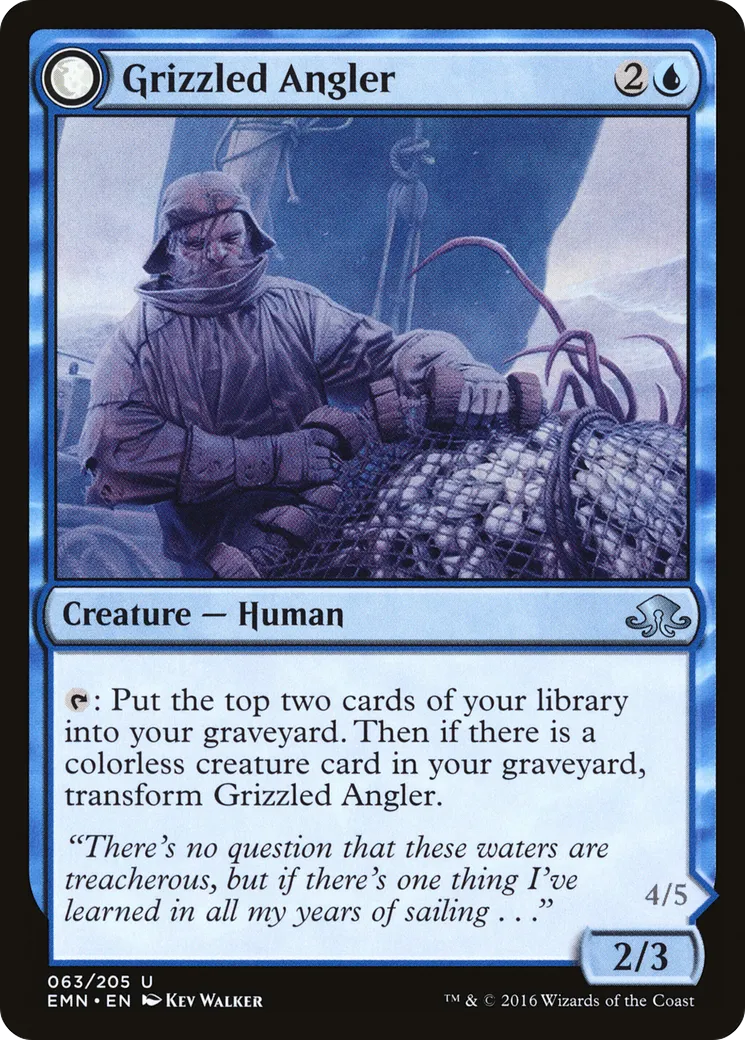 Pêcheur grison // Baudroie sinistre — Eldritch Moon — Magic: The Gathering